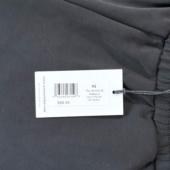 WeWoreWhat Pull On Wide Leg Black Pants | XS - Picture 2 of 3